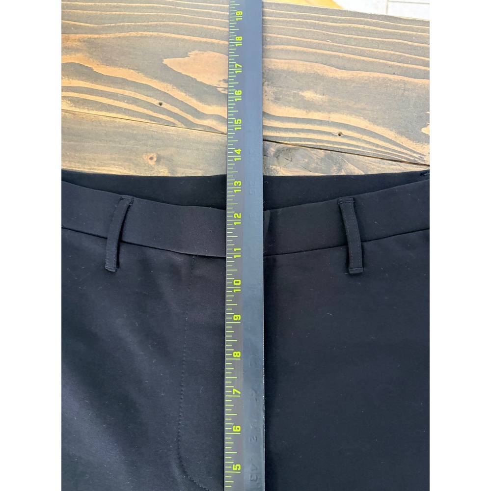 Quince Ultra Stretch Ponte Straight Leg Pants Womens L Black NWT - Picture 10 of 12